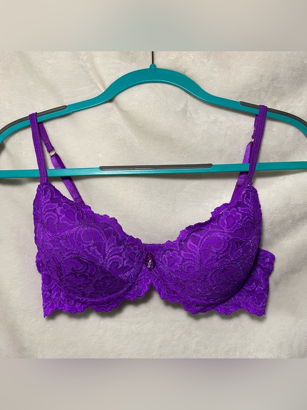 smart & sexy Purple Lace Underwire Bra 36B